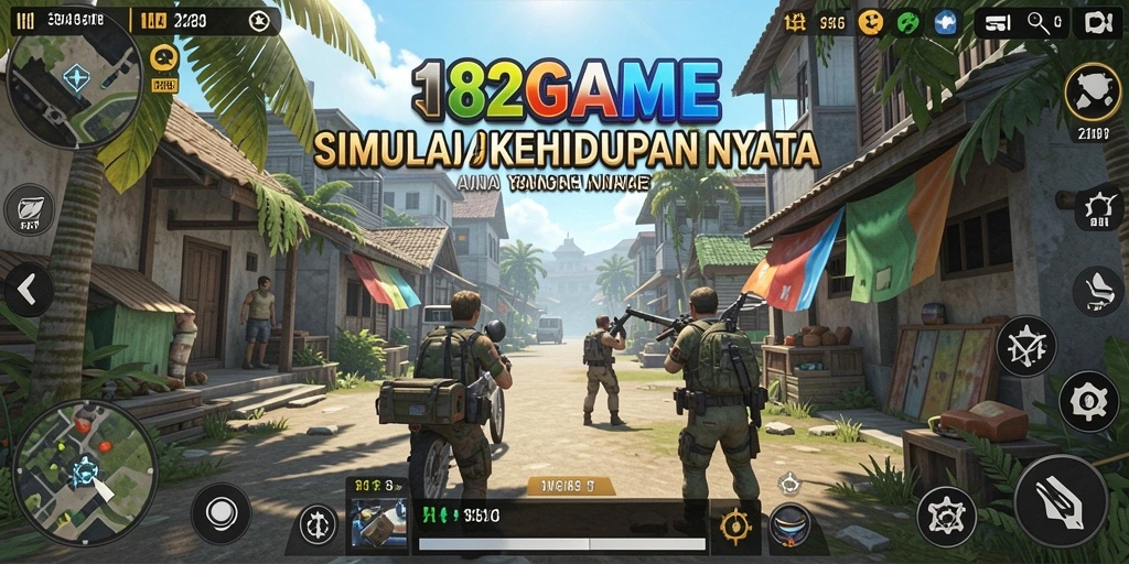 Tampilan gameplay <strong>182GAME</strong> yang penuh warna dan interaktif.