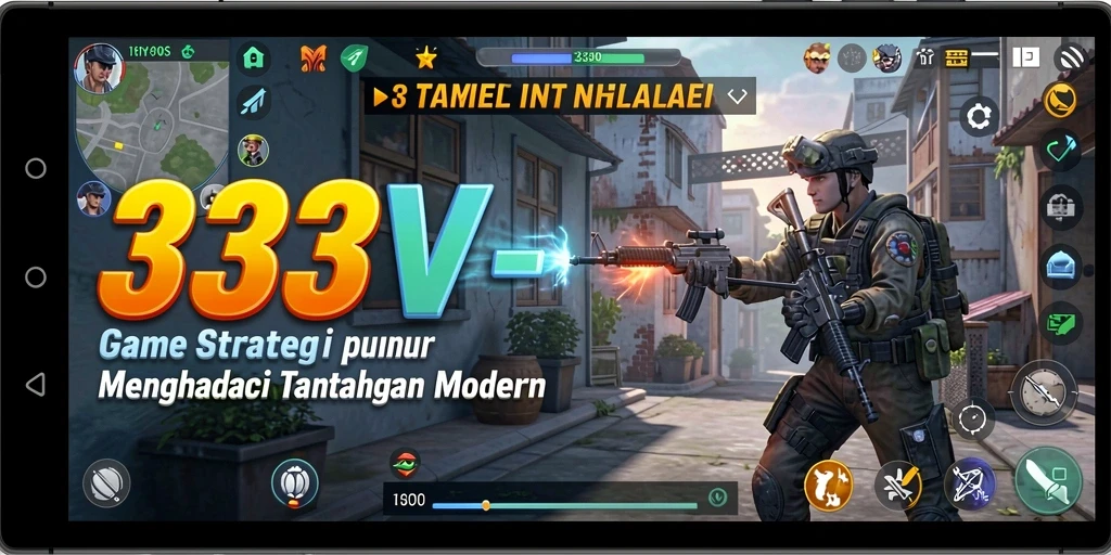 Tangkapan layar permainan 333V dengan aksi strategi yang mendebarkan.
