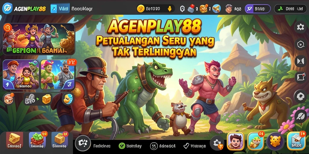 Tampilan gameplay yang mendebarkan di AGENPLAY88 dengan aksi petualangan seru.