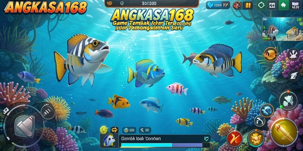 Tangkapan layar gameplay seru dari ANGKASA168 Tembak Ikan.