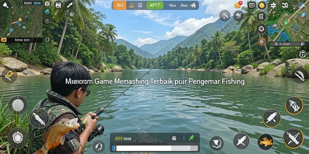 Gambar tampilan gameplay memancing yang seru di API77.