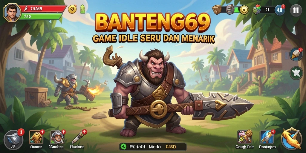 Tampilan gameplay BANTENG69 yang menarik dan cerah.