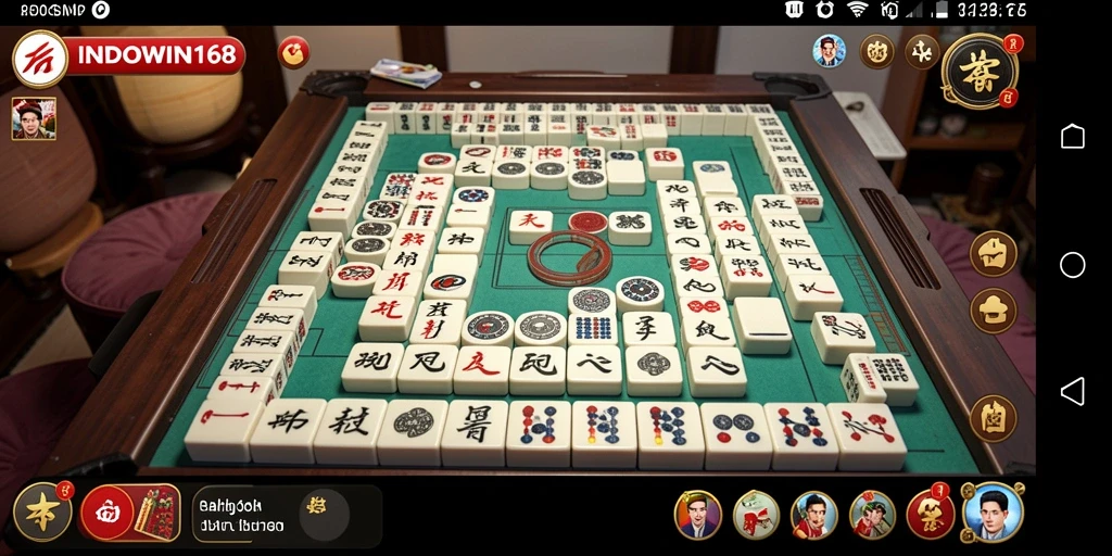Screenshot INDOWIN168 menunjukkan gameplay Mahjong yang seru dan penuh tantangan.