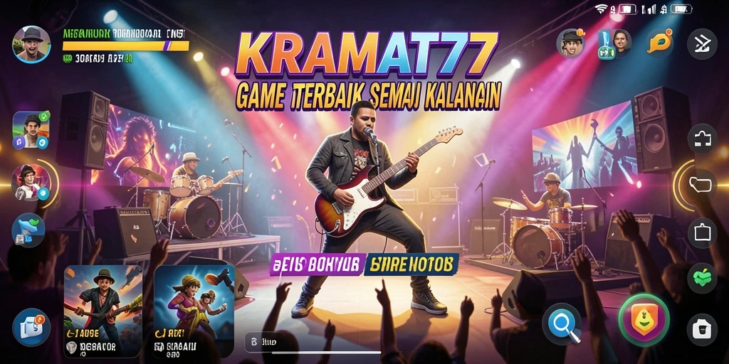 Tampilan game KRAMAT77 dengan interaksi musik yang menarik.
