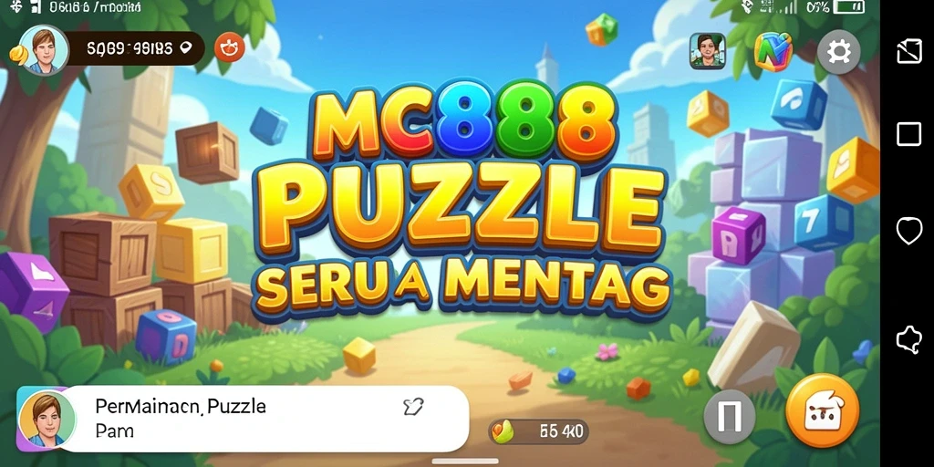 Tampilan gameplay Puzzle menantang dan menarik dari MC888.