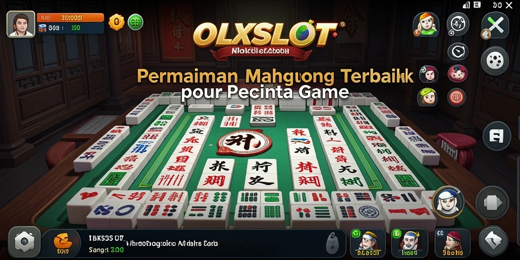 Tampilan gameplay menarik dari OLXSLOT dengan elemen Mahjong.