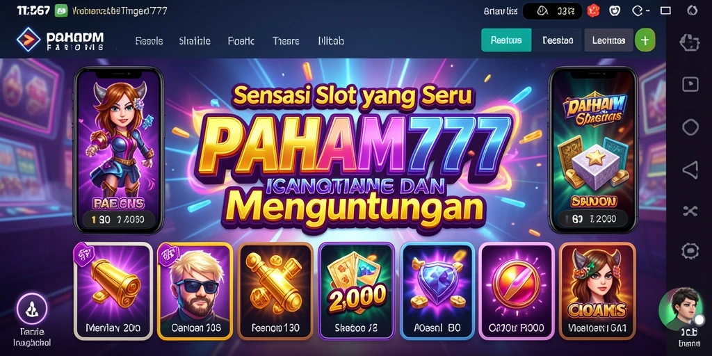 Tampilan gameplay mengasyikkan dari PAHAM777 dengan grafis menawan.
