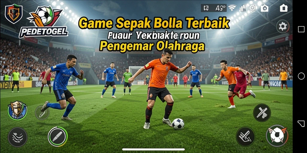 Tampilan menakjubkan dari gameplay PEDETOGEL dengan aksi sepak bola nyata.