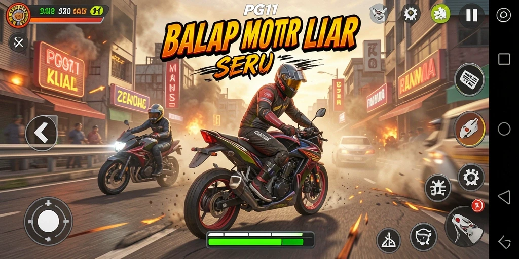 Tampilan gameplay PG11 yang penuh aksi dan menegangkan.