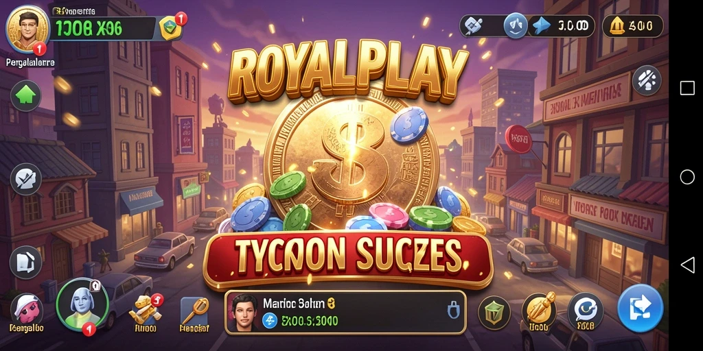 Screenshot utama menampilkan gameplay Tycoon yang menarik.