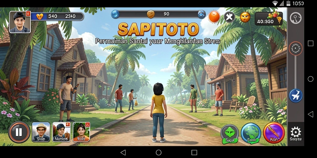 Tangkapan layar gameplay SAPITOTO yang menunjukkan kesenangan bermain di level baru.