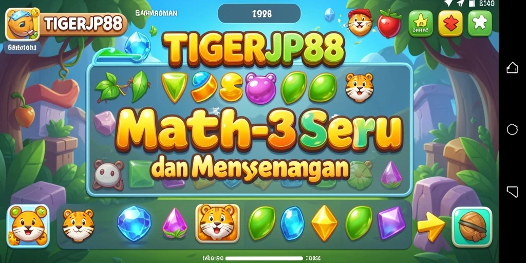 TIGERJP88: Gameplay Match-3 yang penuh warna dan menantang.