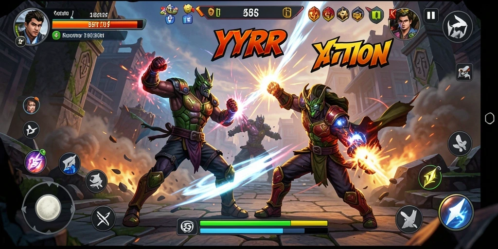 Gameplay action seru dan mendebarkan di YYRR.